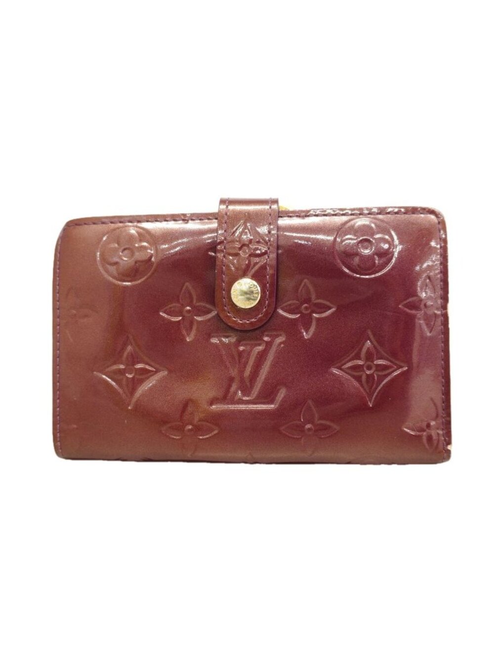 Louis Vuitton Wallet Vernis Porte Monnaie Billets Viennois Violette Coin Purse